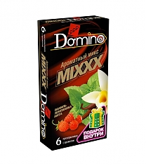 Презервативы Domino Mixxx с ароматом ванили, земляники, мяты — 6 штук