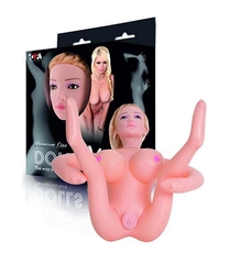 Кукла надувная Susanna, кибер вставка: вагина - анус, 2 отверстия (рост — 160 см)