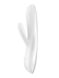 Вибратор OVO Rabbit перезаряжаемый белый — 7 режимов вибрации (длина — 19,5 см, диаметр — 3,5 см)