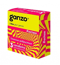 Презервативы Ganzo Extase анатомические — 3 штуки