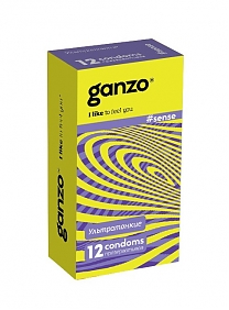 Презервативы Ganzo Sense тонкие — 12 штук