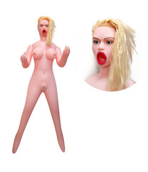 Кукла надувная Валерия, кибер вставка: вагина - анус, 3 отверстия (рост — 160 см)
