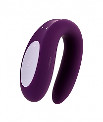 Многофункциональный стимулятор для пар Satisfyer Partner Double Joy фиолетовый — 10 режимов вибрации