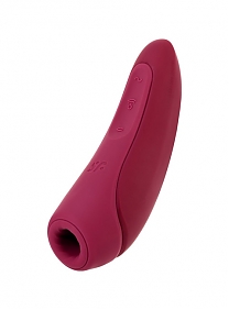 Вакуум-волновой бесконтактный стимулятор клитора Satisfyer Curvy 1+ красный — 10 режимов стимуляции