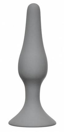 Анальная пробка Slim Anal Plug Large серая (длина — 10,5 см, диаметр — 3,1 см)