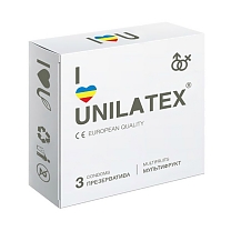 Презервативы Unilatex Multifruits цветные ароматизированные — 3 штуки