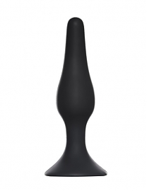 Анальная пробка Slim Anal Plug Large черная (длина — 12,5 см, диаметр — 3,1 см)