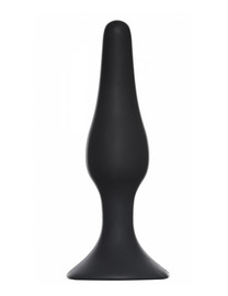 Анальная пробка Slim Anal Plug Small черная (длина — 10,3 см, диаметр — 2,7 см)