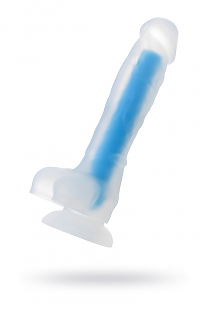 Фаллоимитатор Beyond Tony Glow светящийся в темноте прозрачно-синий (длина — 14,5 см, диаметр — 3,3 см)