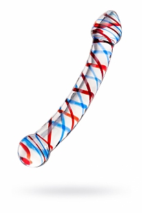Двусторонний фаллоимитатор стеклянный Sexus Glass (длина — 21,0 см, диаметр — 3,5 см)