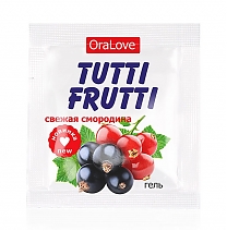 Съедобный лубрикант Tutti-Frutti со вкусом свежей смородины (4 гр)