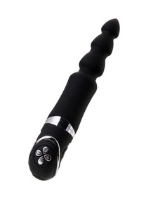 Анальный вибростимулятор Erotist черный — 6 режимов вибрации (длина — 20,7 см, диаметр — 3,5 см)