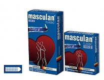 Презервативы Masculan classic 2, с пупырышками, 18,5 см, 5,3 см, 10 шт.