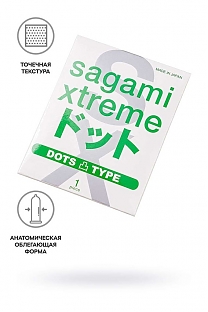 Презервативы Sagami Xtreme Type-E - 1 шт