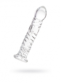 Фаллоимитатор стеклянный Sexus Glass прозрачный (длина — 16,5 см, диаметр — 3,0 см)