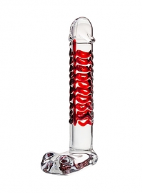 Фаллоимитатор стеклянный Sexus Glass (длина — 18,0 см, диаметр — 3,0 см)