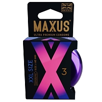 Презервативы MAXUS XXL № 3 X-EDITION, увеличенные, набор в железном кейсе — 3 шт