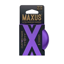 Презервативы MAXUS CUSTOM MADE 56, увеличенные, набор в железном кейсе — 3 шт