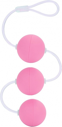 Шарики тройные розовые Love Balls (диаметр — 4,3 см)