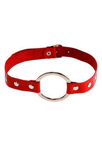 Кляп-кольцо красный Sitabella BDSM (диаметр кольца — 3 см)