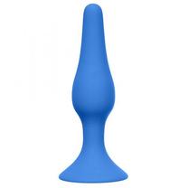 Анальная пробка Slim Anal Plug XL синяя (длина — 15,5 см, диаметр — 3,6 см)