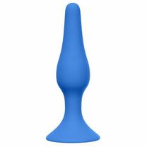 Анальная пробка Slim Anal Plug Large синяя (длина — 10,5 см, диаметр — 3,1 см)