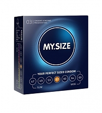 Презервативы MY.SIZE — 3 штуки (ширина 57 мм)
