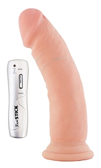 Вибратор RealStick Elite на присоске — 7 режимов вибрации (длина — 18,0 см, диаметр — 4,1 см)