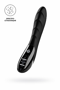 Вибратор Mystim Sizzling Simon с электростимуляцией черный (длина - 27 см, диаметр - 4 см)