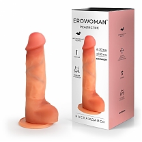 Фаллоимитатор Erowoman с упругим стержнем (длина — 12,0 см, диаметр — 3,0 см)