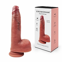 Фаллоимитатор Erowoman на присоске (длина — 14,0 см, диаметр — 3,5 см)