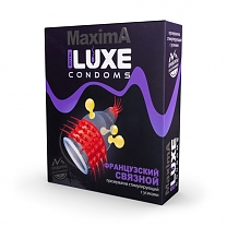 Презерватив Luxe «Французский связной» с усиками и шариками