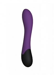 Вибростимулятор с подогревом G-spot Lynx фиолетовый — 8 режимов вибрации (длина — 20,8 см, диаметр — 4,4 см)