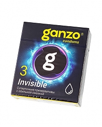 Презервативы Ganzo Invisible супер тонкие — 3 шт