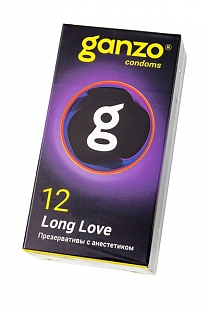 Презервативы Ganzo Long Love с анестетиком — 12 шт