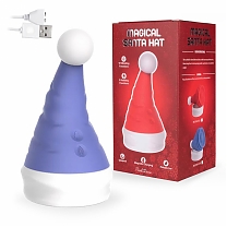 Вибромассажёр Magical Santa Hat, фиолетовый, 10 реж. вибрации, 5 реж. движения шарика