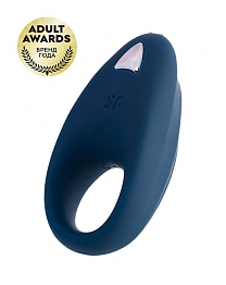 Эрекционное кольцо Satisfyer Powerful синее  — 10 режимов вибрации