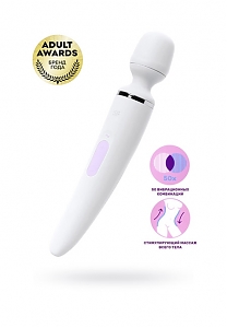 Массажер Satisfyer Satisfyer Wand-er Woman белый — 10 режимов вибрации (длина — 34,0 см, диаметр — 5,7 см)