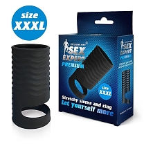 Насадка открытая с кольцом XXXL (длина — 9,9 см, диаметр — 4,1 см)