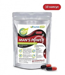 Средство возбуждающее Man's Power (Родионин, семена льна гранулированые, витамин Е, L-карнитин, L-аргинин) — 1 капсула