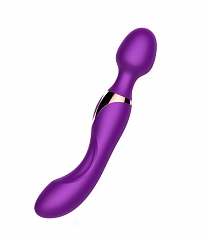 Вибромассажер Passion Love для принудительного оргазма фиолетовый —  10 режимов вибрации (длина — 22,5 см)