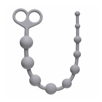 Анальная цепочка Orgasm Beads серая (длина — 33,5 см, максимальный диаметр — 2,3 см)