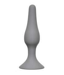Анальная пробка Slim Anal Plug Medium серая (рабочая длина — 10,0 см, максимальный диаметр — 2,7 см)