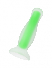 Анальная втулка светящаяся в темноте Beyond Mortimer Glow прозрачно-зеленая (длина — 12,5 см, диаметр — 3,5 см)