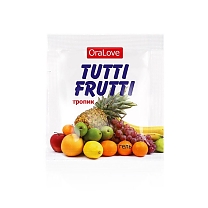 Съедобный лубрикант Tutti-Frutti со вкусом тропик (4 г)