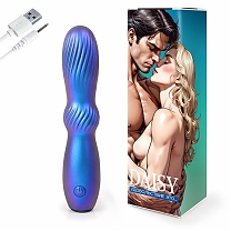 Вибромассажёр  DAISY E, 10 реж. вибрации (длина - 15 см, диаметр - 3,1 см)