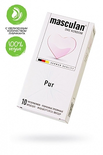 Презервативы masculan Pur № 10, утонченные, 18,5 см, 5,3 см, 10 шт.